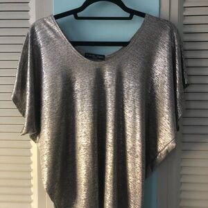 Kim & Cami silver shimmering shirt. So pretty.